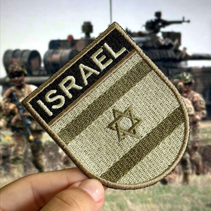 BP0009E-003 Israel Flag Embroidery Patch 2.68"×3.15" - Image 3