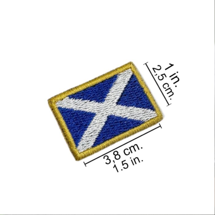 BP0004-031 Scotland Flag Embroidery Patch 1.5x1 in - Image 2