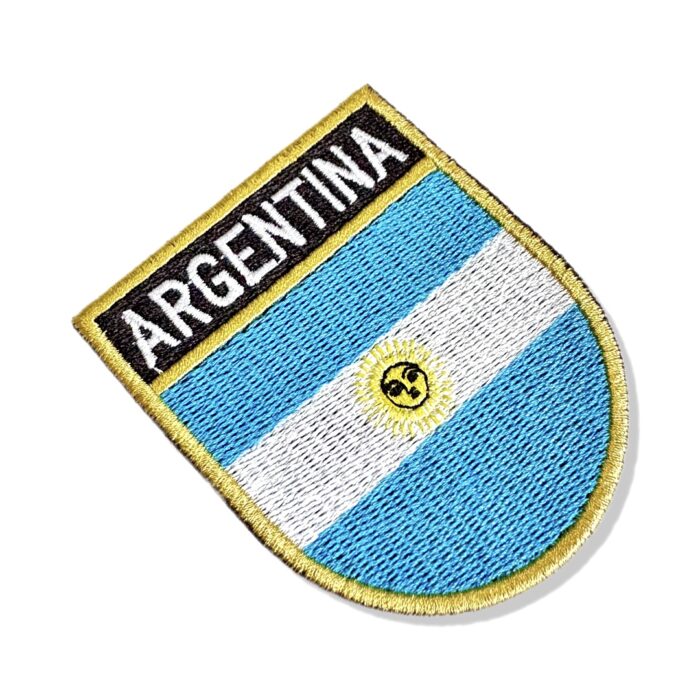 BP0032E-001 Argentina Flag Embroidery Patch 2.68"×3.15"