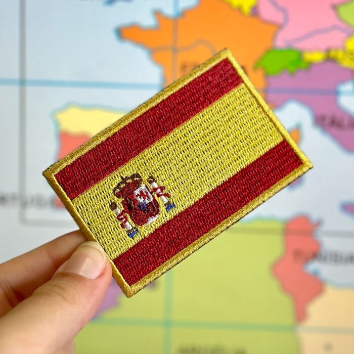 BP0084-001 Spain Flag Embroidery Patch 3"x2" - Image 2