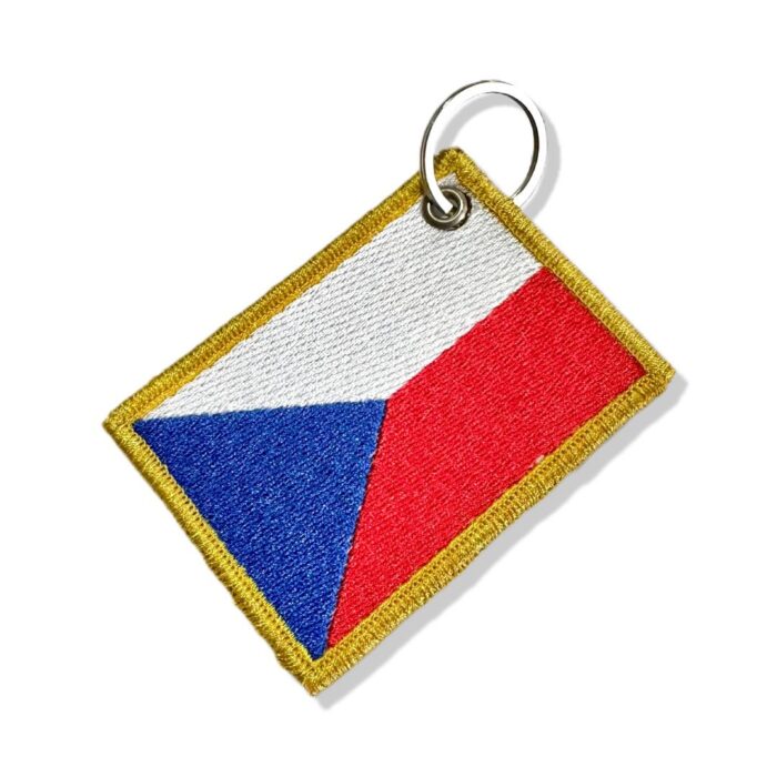 BP0085-001 Czech Republic Flag Embroidery Patch 3"x2" - Image 8