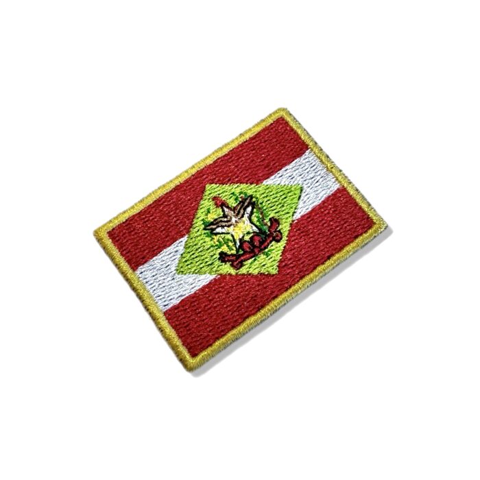 BE0168-011 Santa Catarina Brasil Flag Embroidery Patch 2.25"×1.5"