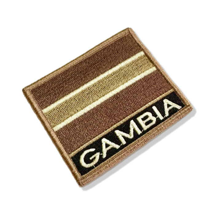 BP0196N-004 Gambia Flag Embroidery Patch 3"×2.5" - Image 8