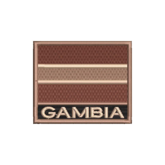 BP0196N-004 Gambia Flag Embroidery Patch 3"×2.5" - Image 7