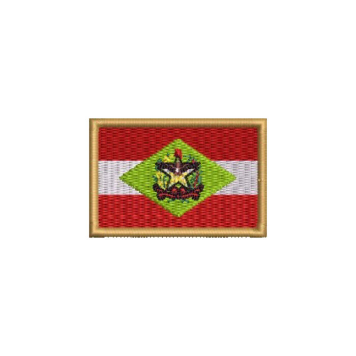 BE0168-011 Santa Catarina Brasil Flag Embroidery Patch 2.25"×1.5" - Image 7