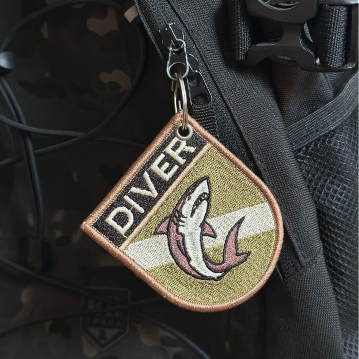 BD0176E-003 Diver Embroidered Flag Patch 2.68"x3.15" - Image 6