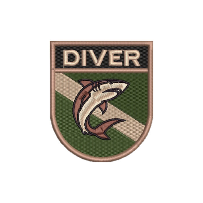 BD0176E-003 Diver Embroidered Flag Patch 2.68"x3.15" - Image 7