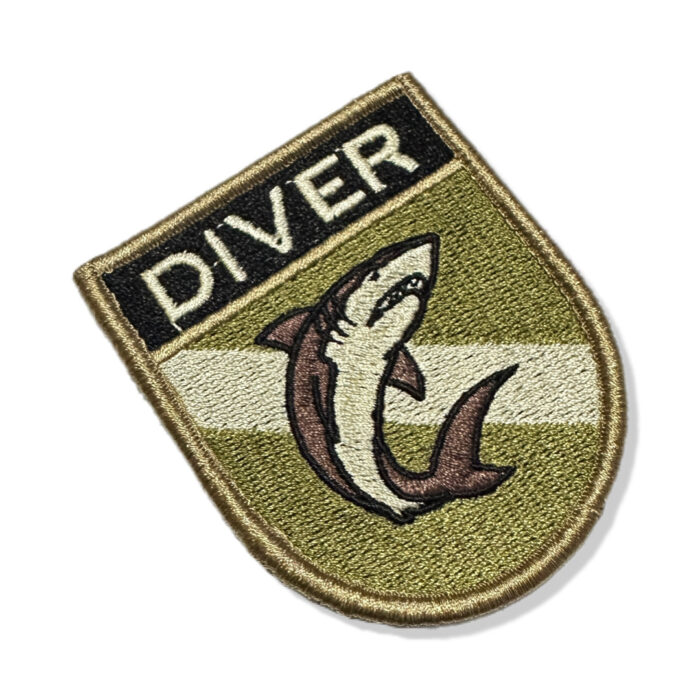 BD0176E-003 Diver Embroidered Flag Patch 2.68"x3.15" - Image 3