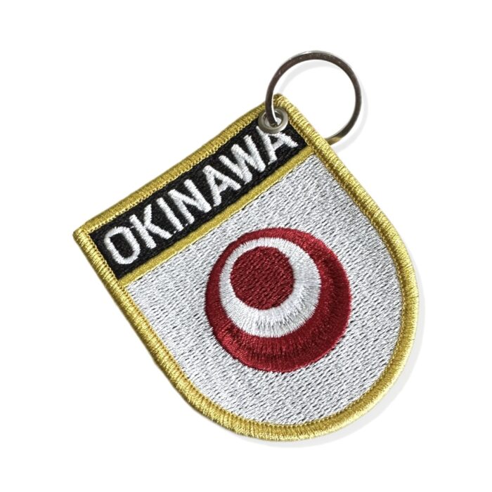 BE0414E-001 Okinawa Japan Embroidered Flag Patch 2.68"×3.15" - Image 5