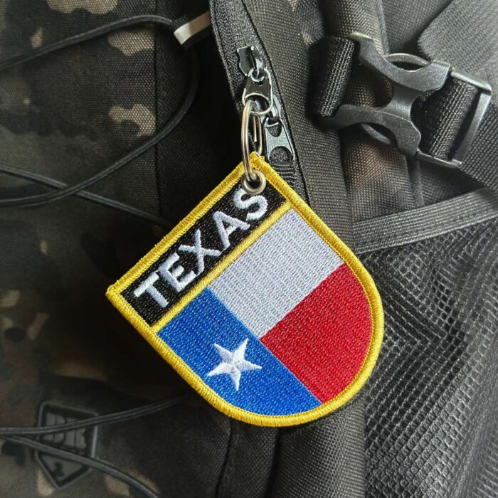 BE0415E-001 Texas USA Embroidered Patch Flag 2.68"×3.15" - Image 6