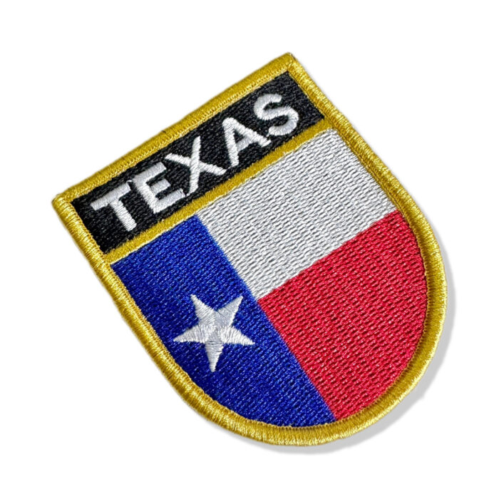 BE0415E-001 Texas USA Embroidered Patch Flag 2.68"×3.15" - Image 3