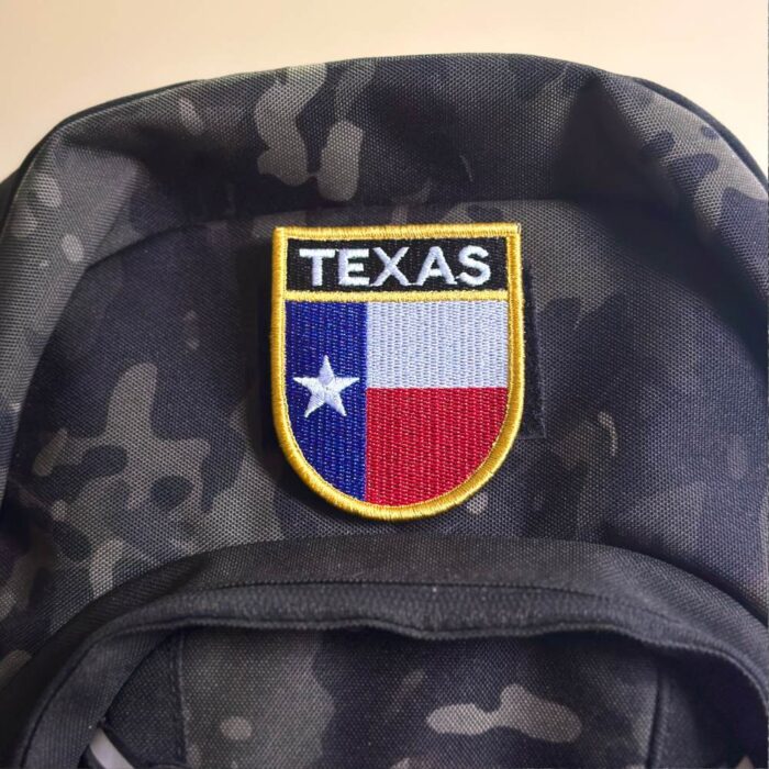 BE0415E-001 Texas USA Embroidered Patch Flag 2.68"×3.15" - Image 4