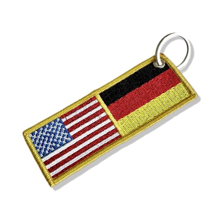 BP0055-0081-011 USA Germany Embroidered Flag Patch 4.33″×1.5″ - Image 5