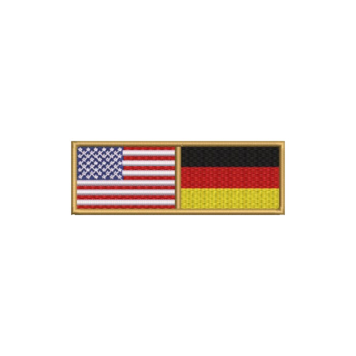 BP0055-0081-011 USA Germany Embroidered Flag Patch 4.33″×1.5″ - Image 7