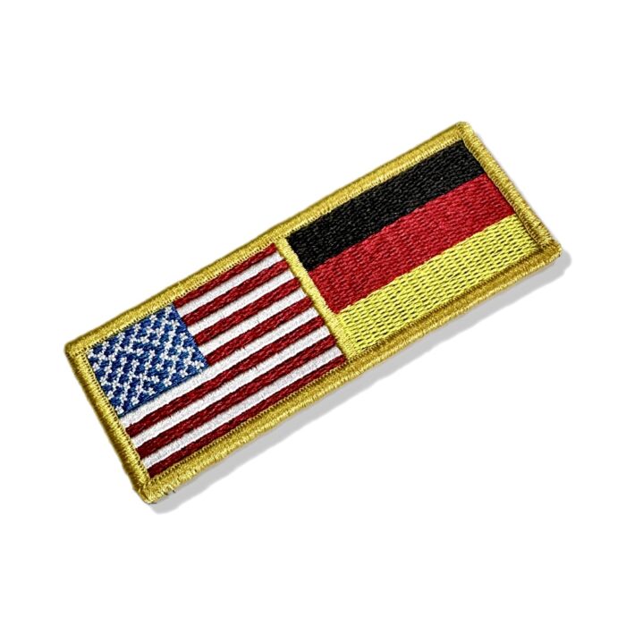 BP0055-0081-011 USA Germany Embroidered Flag Patch 4.33″×1.5″ - Image 3