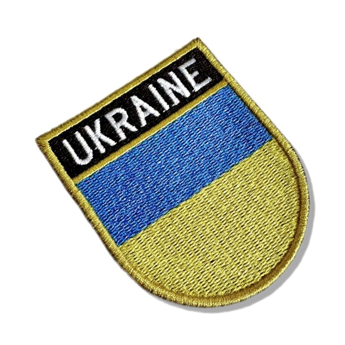 BP0408E-001 Ukraine Embroidered Flag Patch 2.68"×3.15"