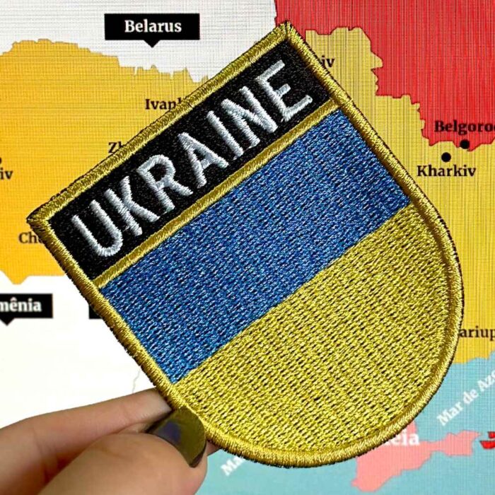 BP0408E-001 Ukraine Embroidered Flag Patch 2.68"×3.15" - Image 2