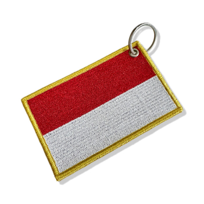 BP0419-021 Indonesia Embroidered Flag Patch 4"×2.67" - Image 5