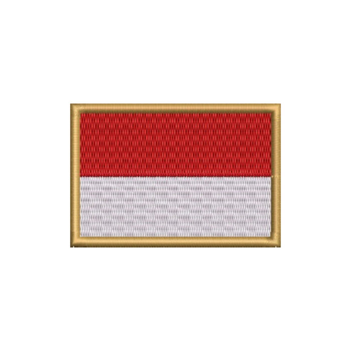 BP0419-001 Indonesia Embroidered Flag Patch 3"x2" - Image 7