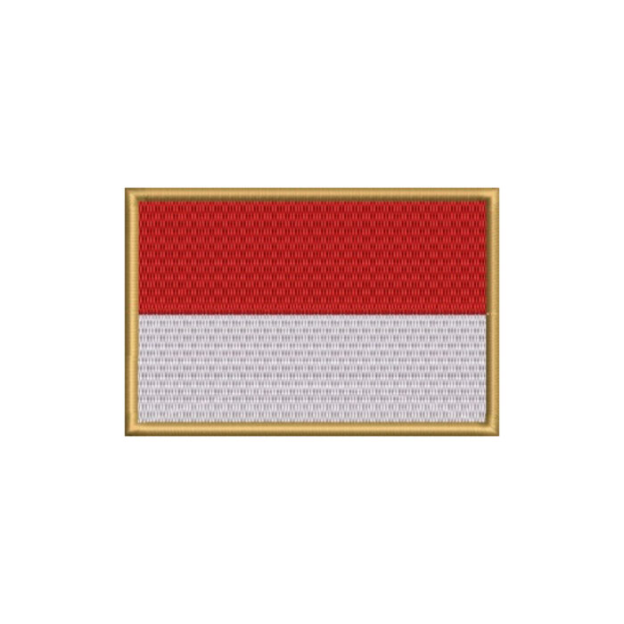 BP0419-021 Indonesia Embroidered Flag Patch 4"×2.67" - Image 7