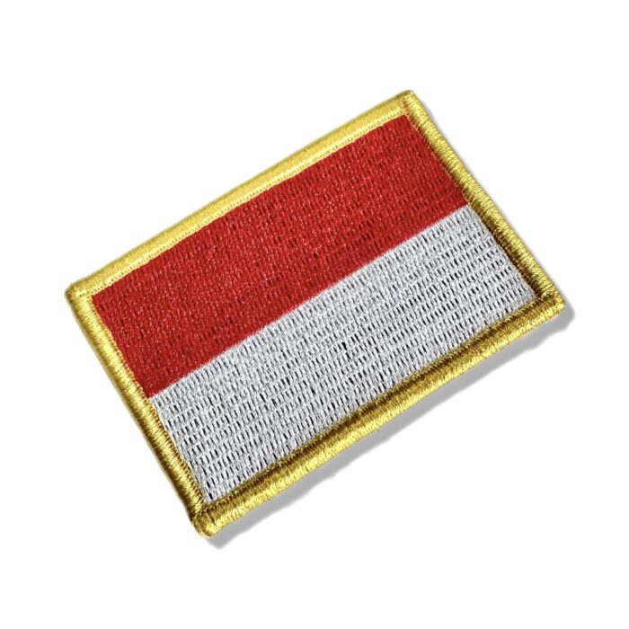 BP0419-001 Indonesia Embroidered Flag Patch 3"x2" - Image 3