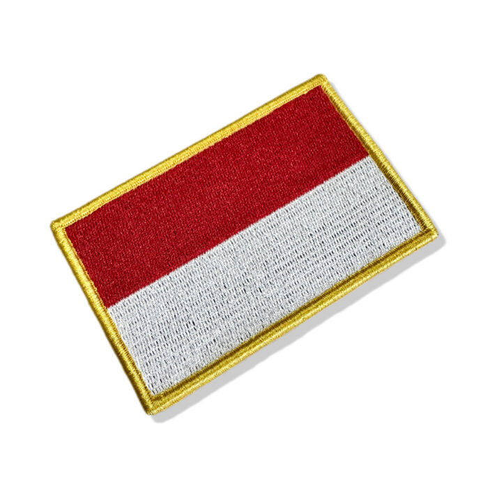 BP0419-021 Indonesia Embroidered Flag Patch 4"×2.67" - Image 3