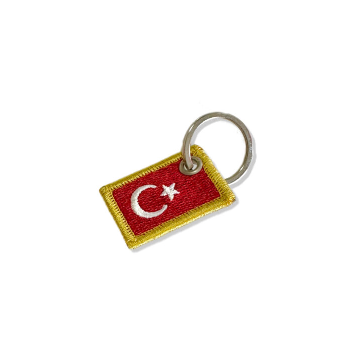 BP0428-031 Turkey Embroidered Flag Patch 1.5"x1" - Image 5