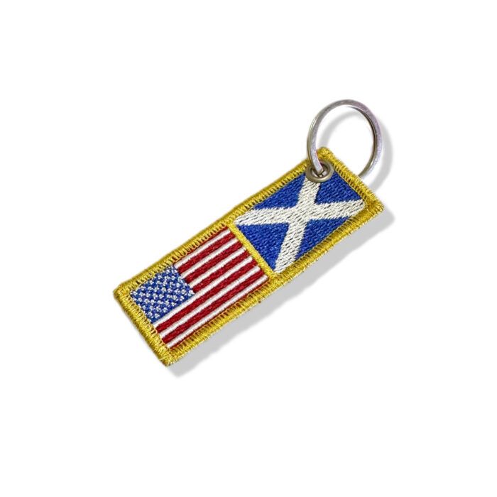 BP0055-0004-031 USA Scotland Embroidered Flag Patch 3"x1.5" - Image 5