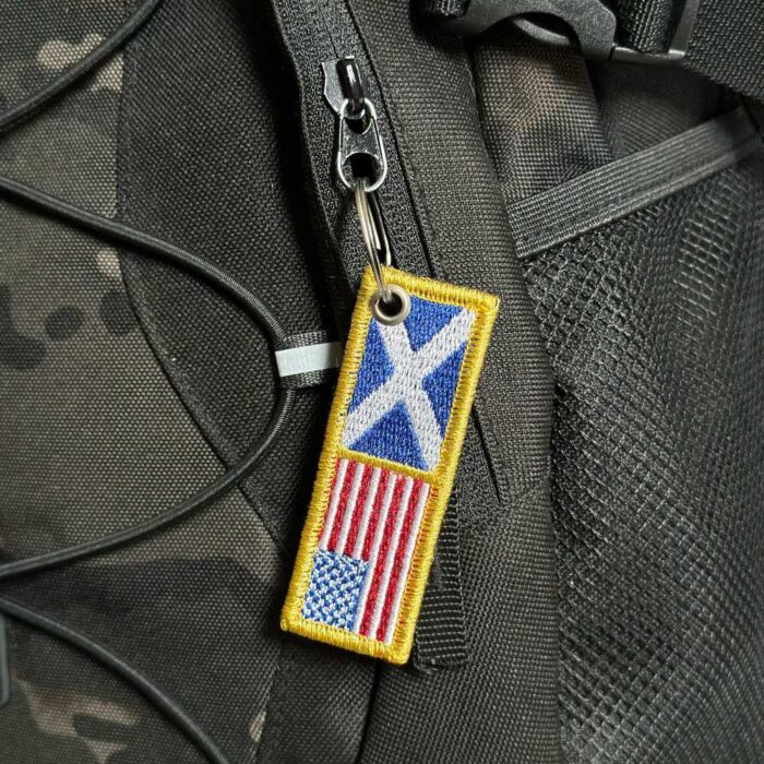 BP0055-0004-031 USA Scotland Embroidered Flag Patch 3"x1.5" - Image 6