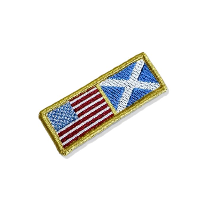 BP0055-0004-031 USA Scotland Embroidered Flag Patch 3"x1.5" - Image 3