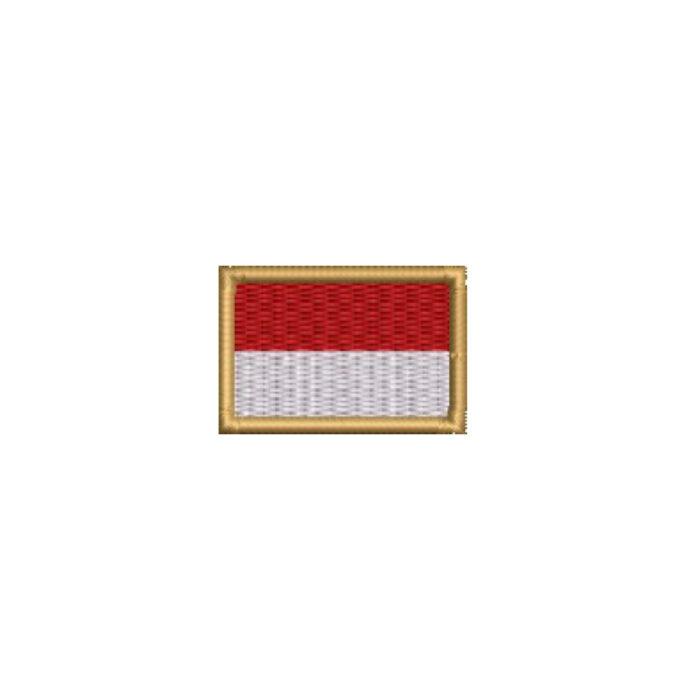 BP0419-031 Indonesia Embroidered Flag Patch 1.5"x1 - Image 7