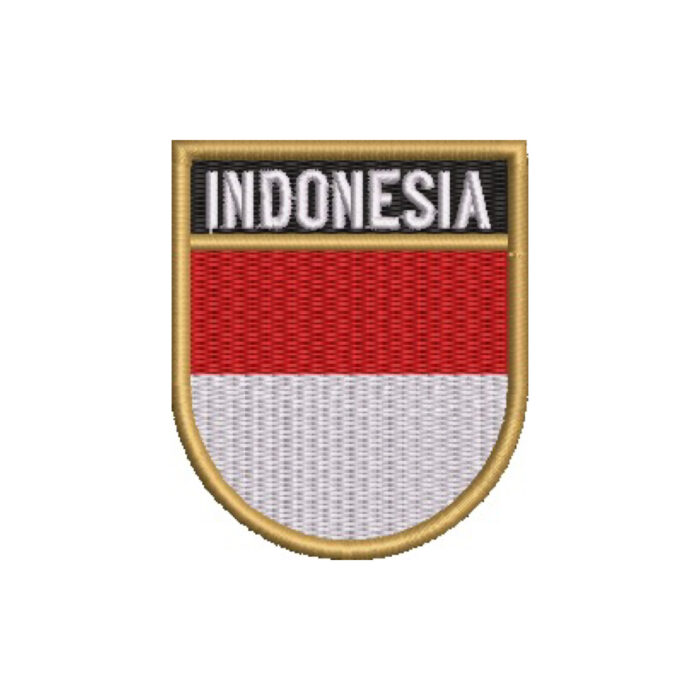 BP0419E-001 Indonesia Embroidered Flag Patch 2.68"×3.15" - Image 7