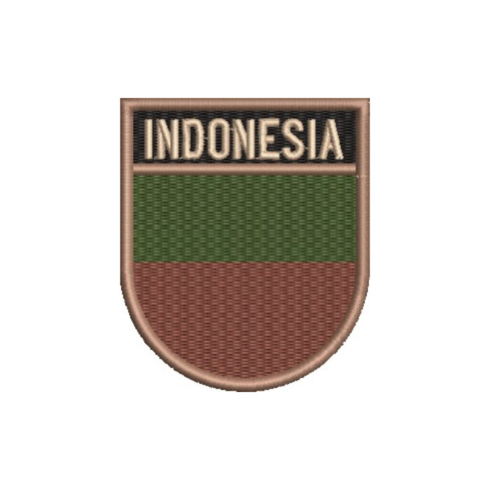 BP0419E-003 Indonesia Embroidered Flag Patch 2.68"×3.15" - Image 7