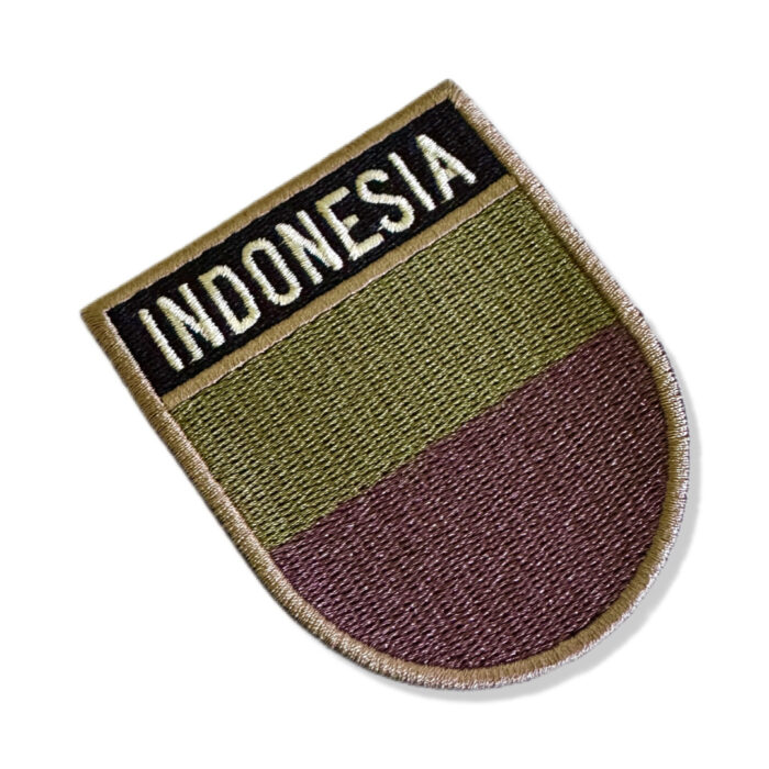 BP0419E-003 Indonesia Embroidered Flag Patch 2.68"×3.15"