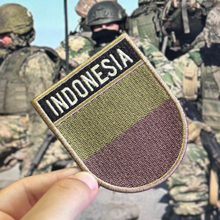 BP0419E-003 Indonesia Embroidered Flag Patch 2.68"×3.15" - Image 2