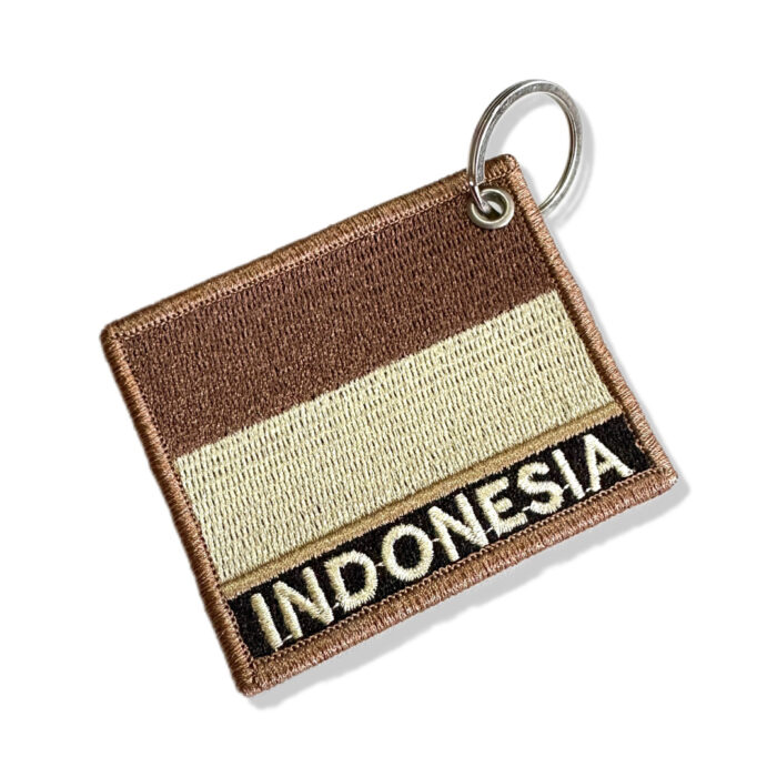 BP0419N-004 Indonesia Embroidered Flag Patch 3″×2.5″ - Image 5