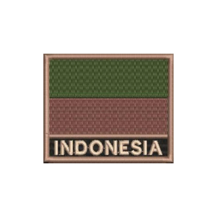 BP0419N-003 Indonesia Embroidered Flag Patch 3″×2.5″ - Image 7