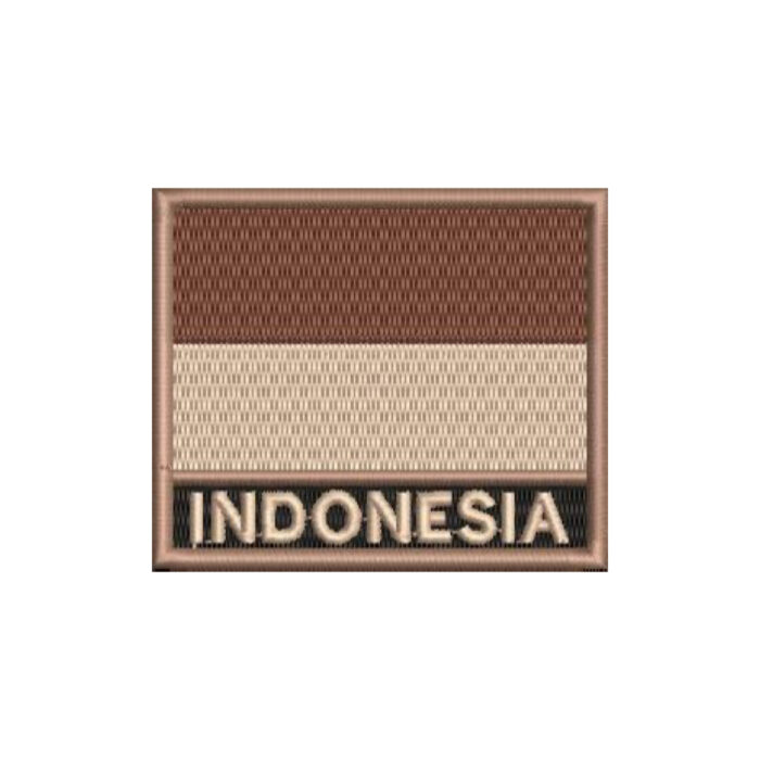 BP0419N-004 Indonesia Embroidered Flag Patch 3″×2.5″ - Image 7