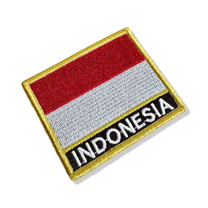 BP0419N-001 Indonesia Embroidered Flag Patch 3"×2.5" - Image 3