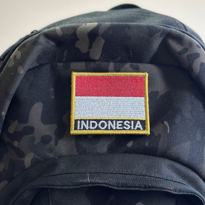 BP0419N-001 Indonesia Embroidered Flag Patch 3"×2.5" - Image 4