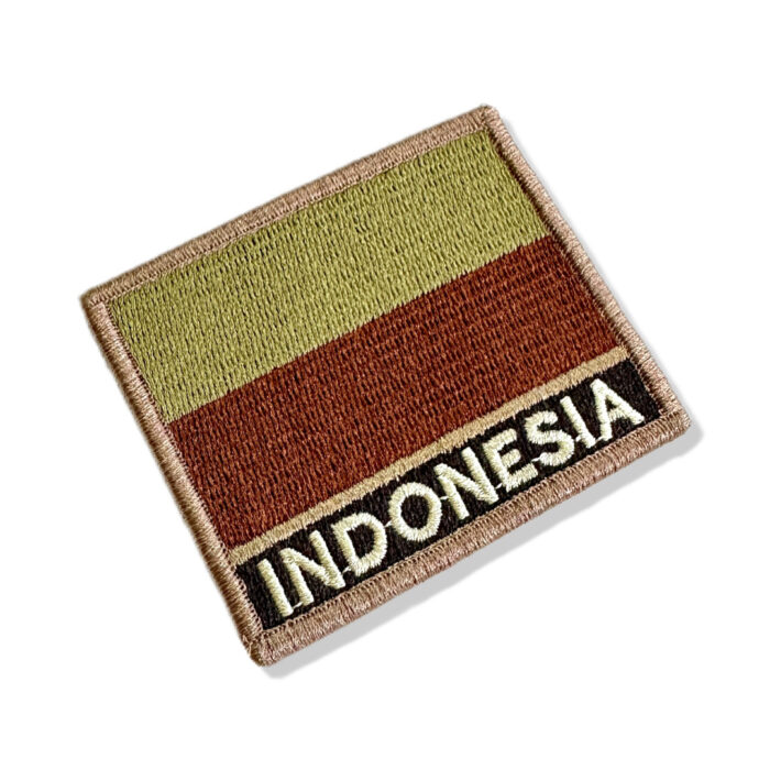 BP0419N-003 Indonesia Embroidered Flag Patch 3″×2.5″ - Image 3