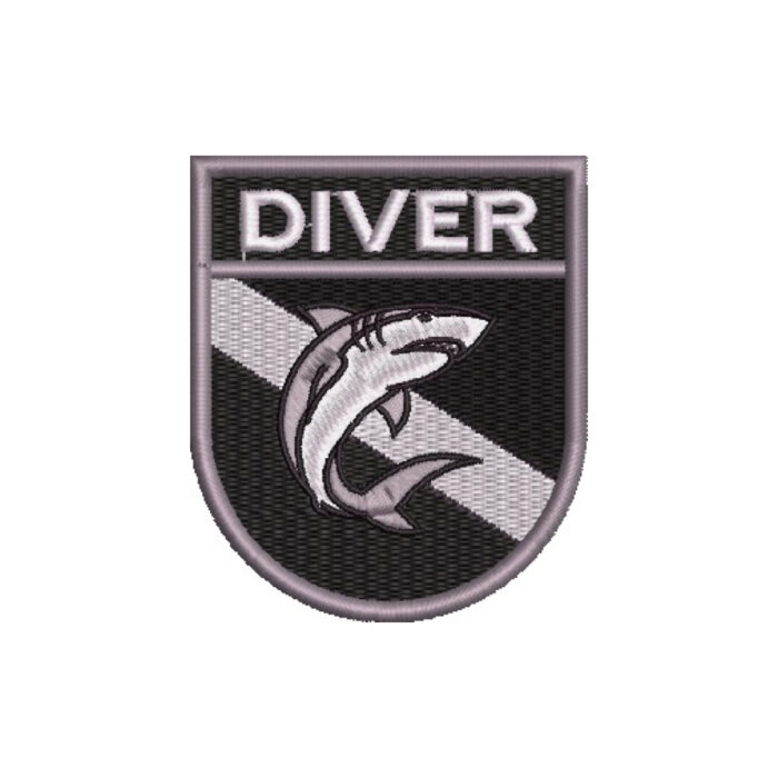 BD0176E-002 Diver Embroidered Flag Patch 2.68"×3.15" - Image 7