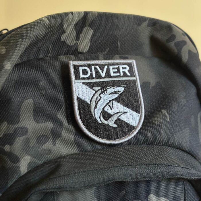 BD0176E-002 Diver Embroidered Flag Patch 2.68"×3.15" - Image 4