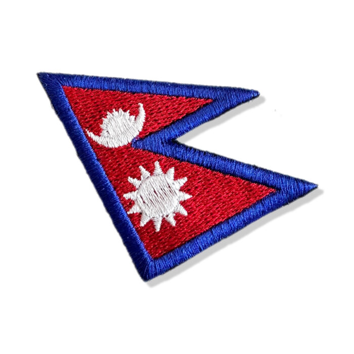 BP0041-011 Nepal Embroidered Flag Patch 2.2"x1.7" - Image 3