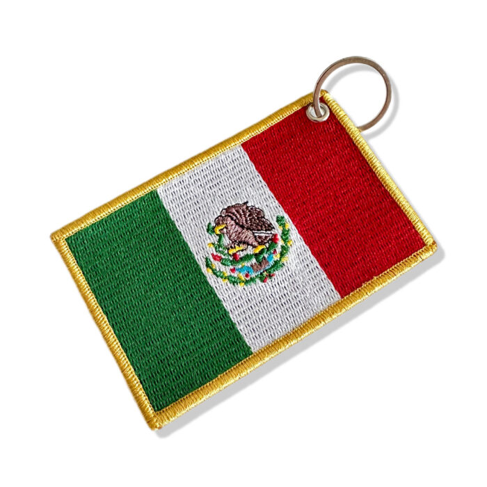 BP0050-021 Mexico Embroidered Flag Patch 4″×2.67″ - Image 5