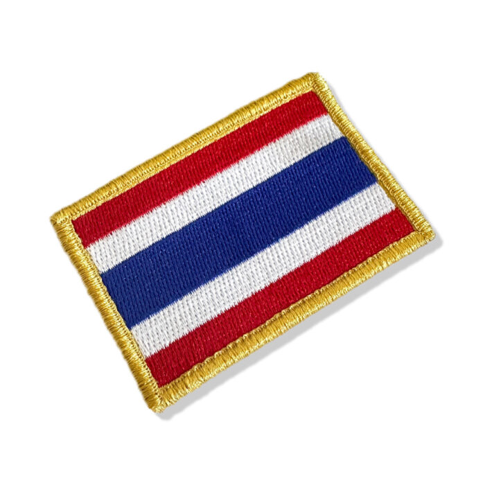 BP0206-001 Thailand Embroidered Flag Patch 3″x2″ - Image 3