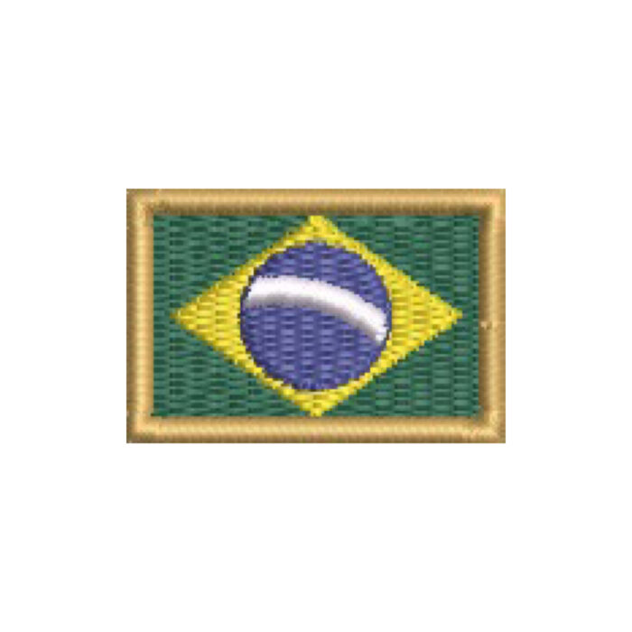 BP0403-031 Brasil Embroidered Flag Patch 1.5″x1″ - Image 8