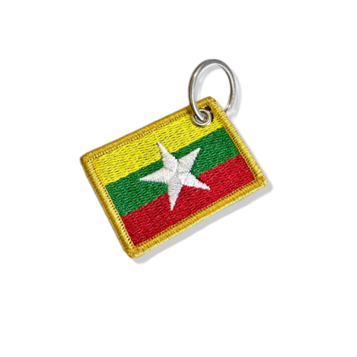 BP0412-011 Myanmar Embroidered Flag Patch 2.25″×1.5″ - Image 5