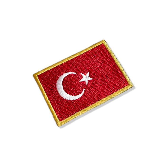 BP0428-011 Turkey Embroidered Flag Patch 2.25″×1.5″