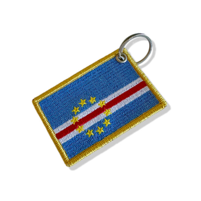 BP0434-001 Cabo Verde Embroidered Flag Patch 3″x2″ - Image 5